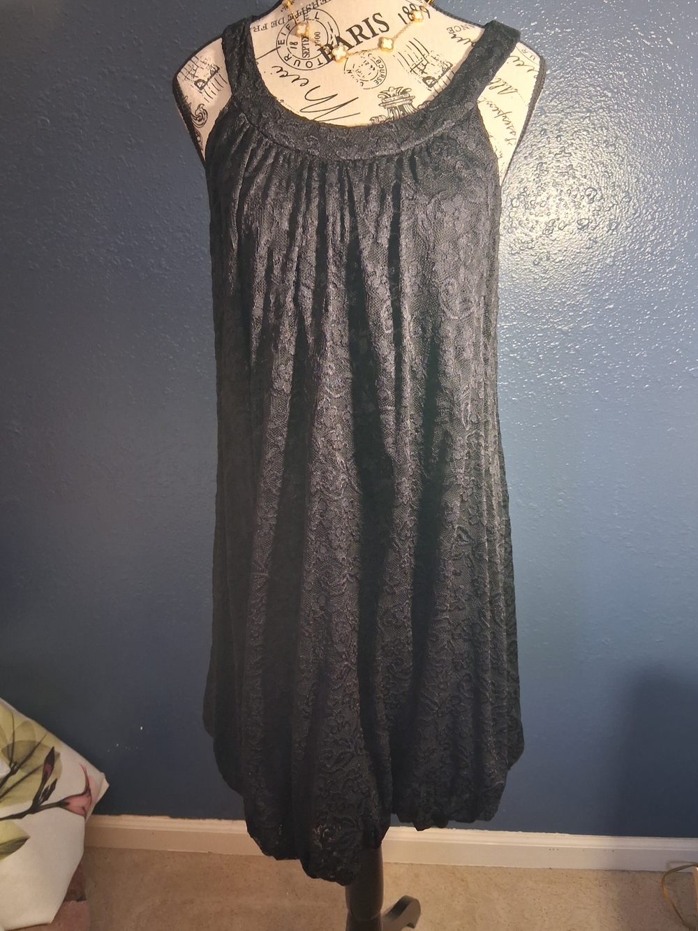 Forever 21 Black Lace Midi Dress